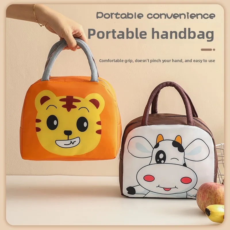 

Новая милая сумка-холодильник из алюминиевой фольги с мультяшным дизайном – портативная термосумка для пикника и повседневного использования