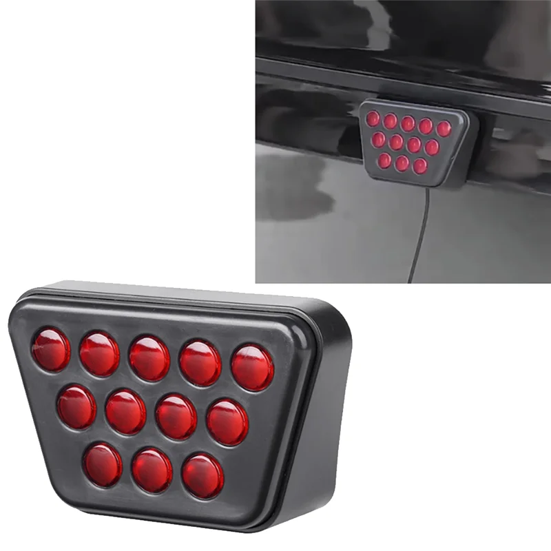 Carro 12v luzes piloto de freio 12 led luzes traseiras traseiras flash aviso do carro parar reverso lâmpadas segurança para carro suv atv