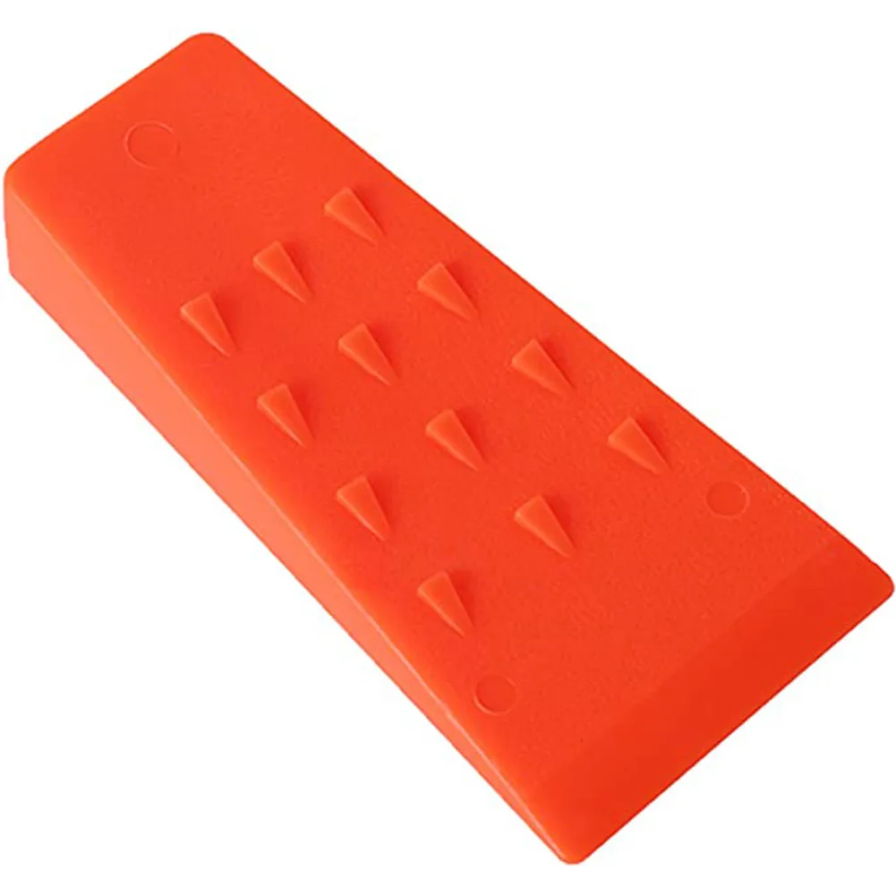 1Pcs Portable Wedge Orange Plastic Felling Wedge Felled Chock Tree Cutting Wedge Spiked Wedge Woodcutting Tool Workmanship Tool