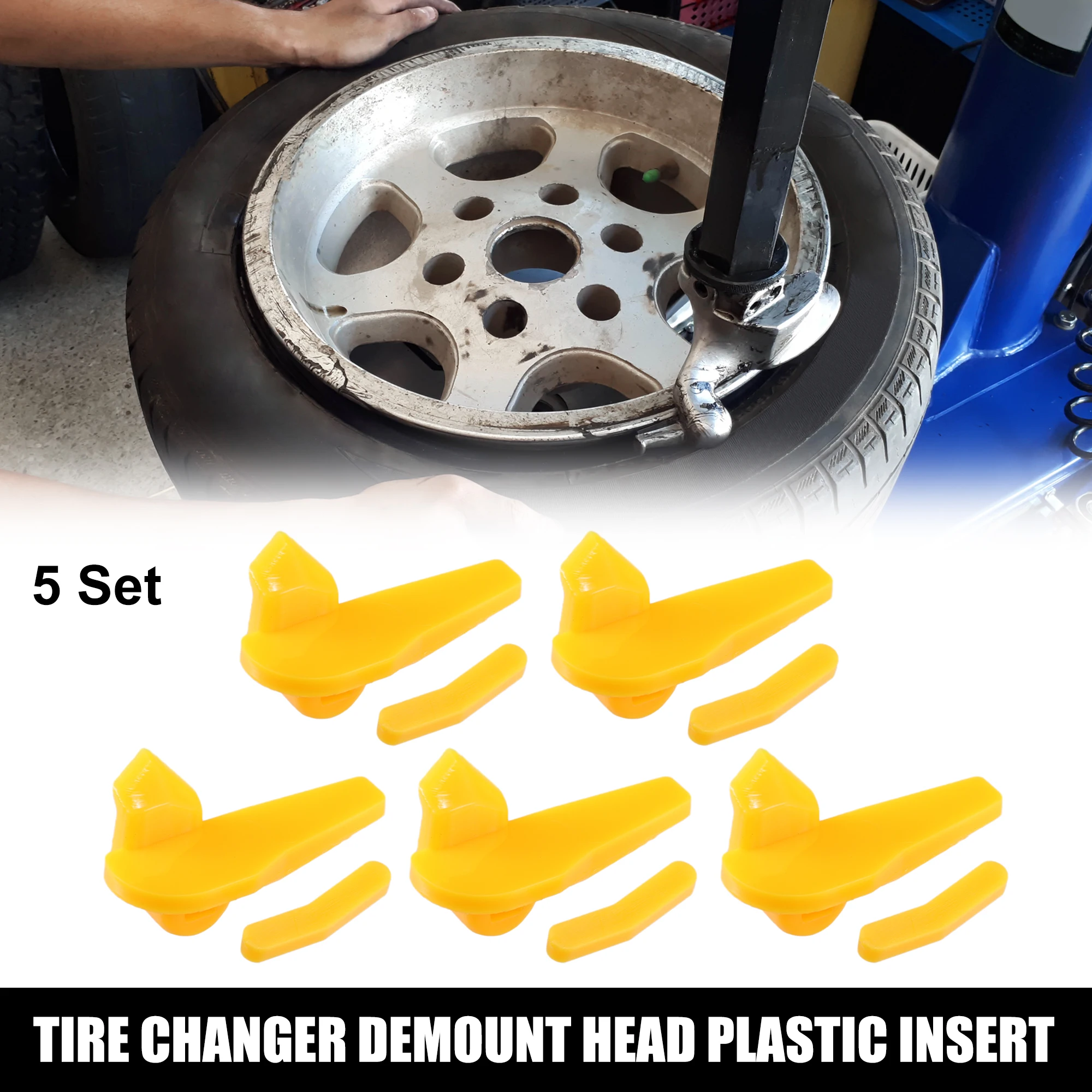 Motoforti 5 Set Motorcycle Tire Changer Demount Head Plastic Insert 2.24