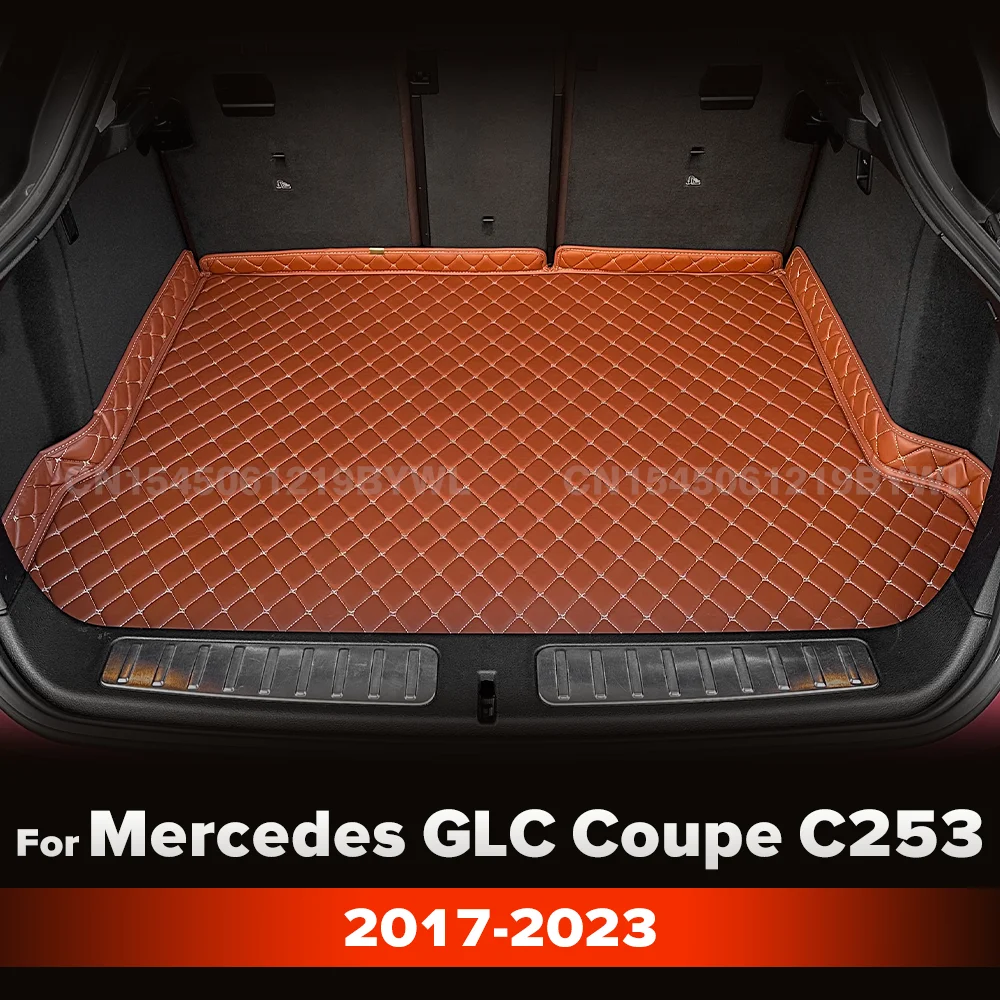 For Mercedes-Benz GLC Class Coupe C253 2017 2018 2019 2020 2021 2022 2023 Car Trunk Mat 3D Design Non-Slip Accessories