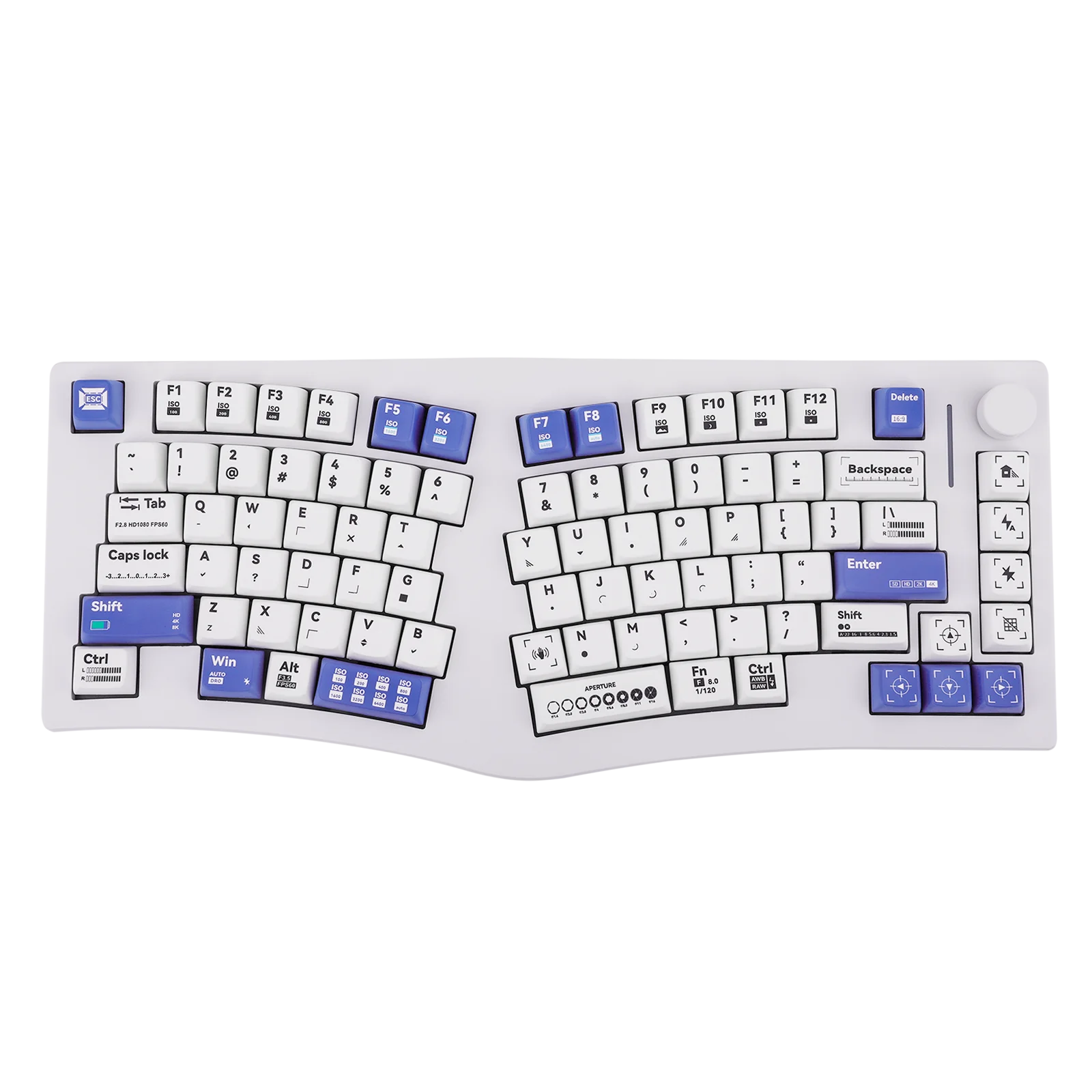 Feker Alice75 QMK/VIA Alice Layout Aluminum Gasket-mounted Hot-Swap Wired/Bluetooth/2.4GHz Wireless Mechanical Keyboard for Win