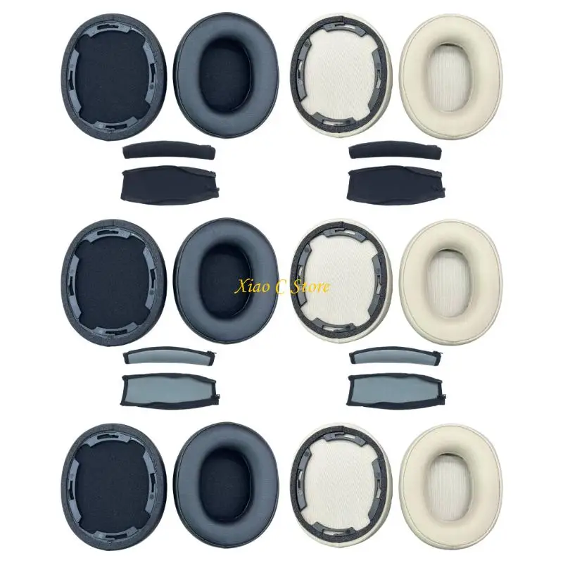 

Y1AE Noise Isolating Replacement Earpad Anti Slip Headband Cushion Option For ATH SR50BT Wireless Over Ear Headphones