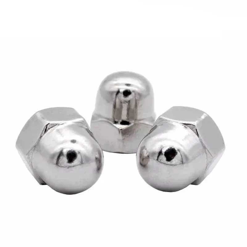 Acorn Nut M3 M4 M5 M6 M8 M10 M12 M14 M16 304 Stainless Steel Decorative Hex Acorn Cap Nuts Caps Covers AcornNuts