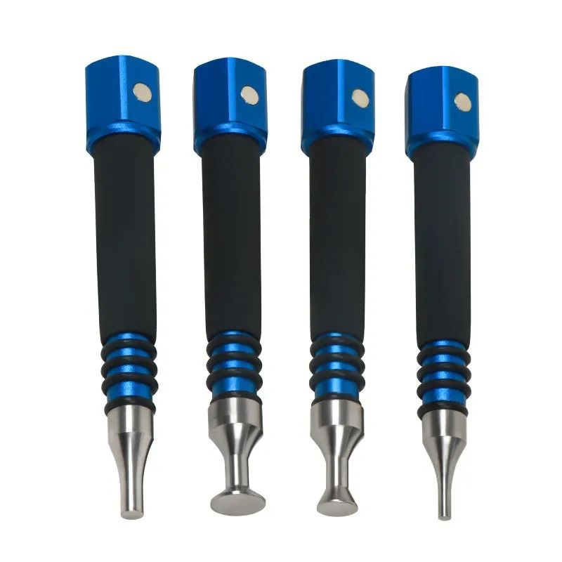 PDR Car Dent Repair Magnetic Tapping Pen Set – 4 Size Professional Paintless Auto Dent Fix Tool Kit