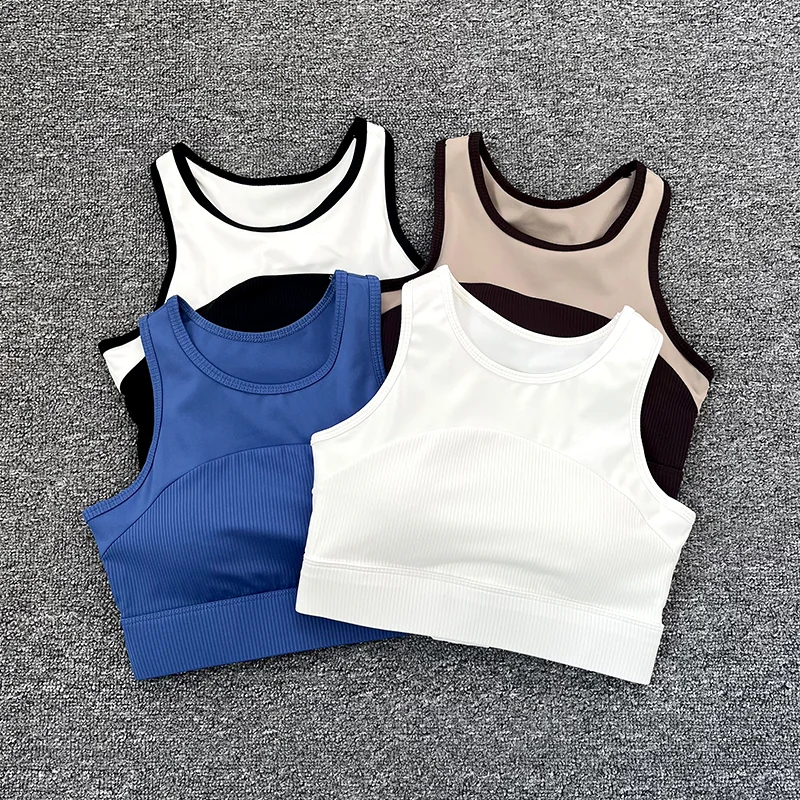 Neuer hochintensiver Sport-BH für Damen, Stoßdämpfung, große Größe, Yoga-Top, Lauftraining, Fitnessweste