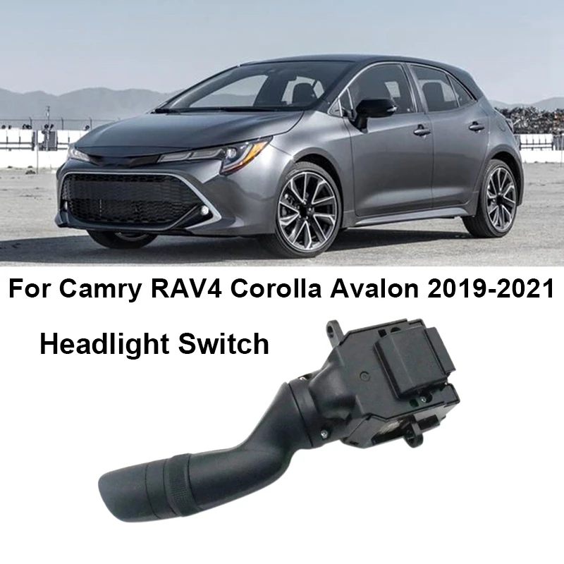 

1PC Black Car Headlight Switch Fog Light Switch Turn Signal Switch For Toyota Camry RAV4 Corolla Avalon 2019-2021