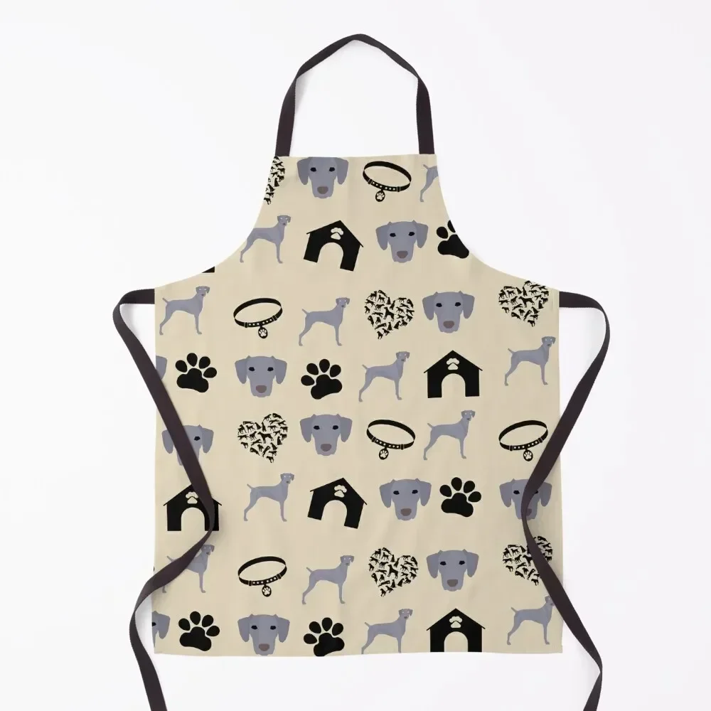 

Weimaraner Dog Print Apron innovative kitchen and home items for home useful pieces For Nail Stylist Apron