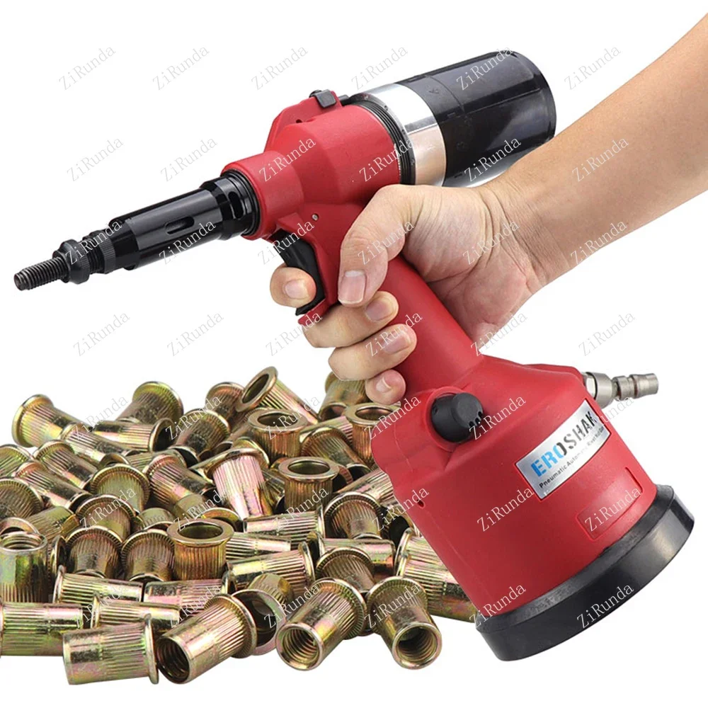 Kit pistola per dadi per rivetti idraulica e pneumatica, macchina per rivetti completamente automatica, macchina per dadi per rivetti per utensili pneumatici