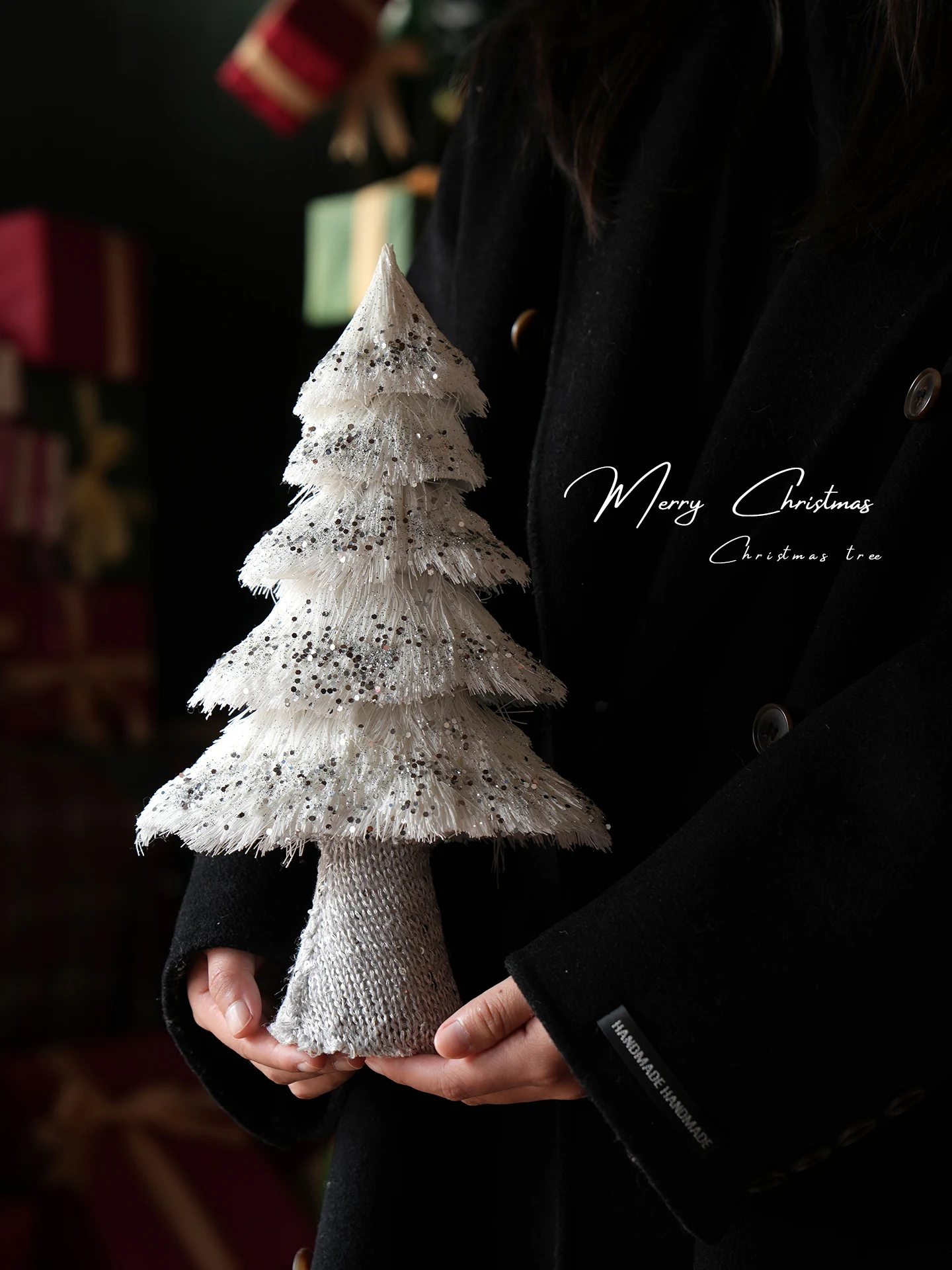 

Золотая настольная елка для декора гостиной, серебряная новогодняя елка, элитные праздничные украшения, подарки