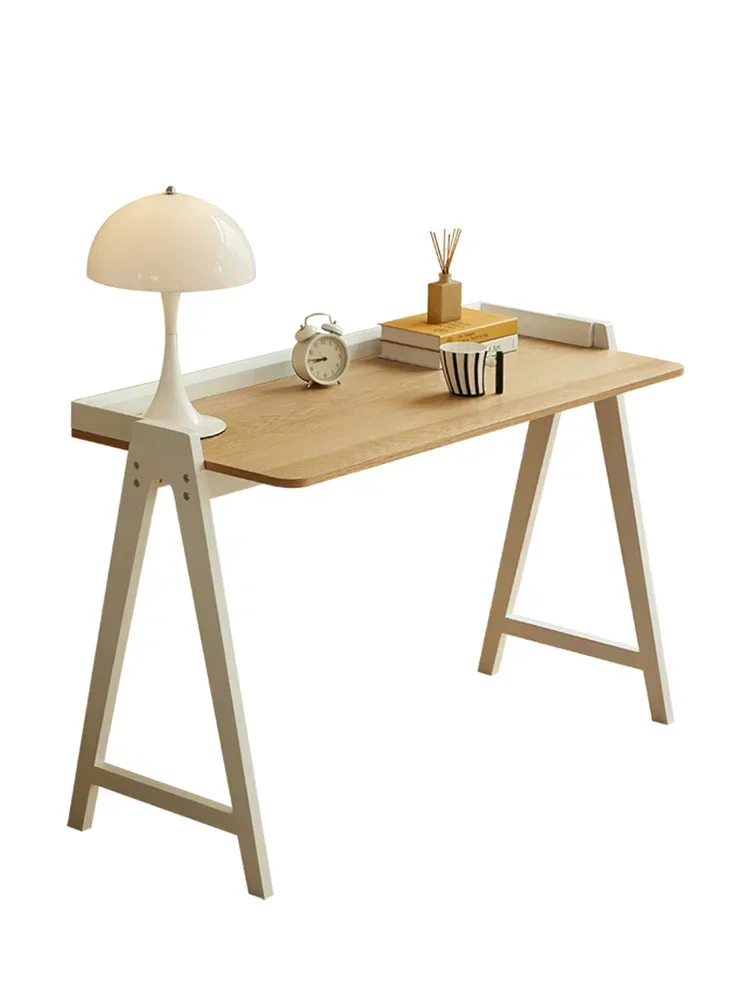 Computer desk, home desktop book, minimalist modern   bedroom, solid wood writing  rental house