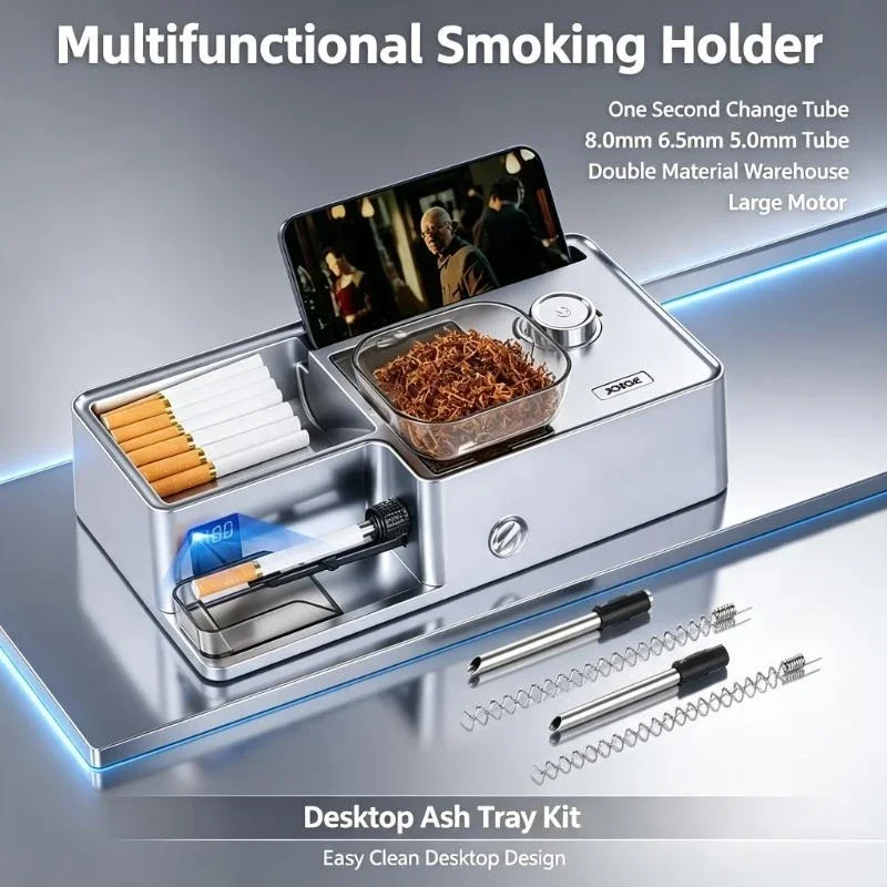 Electric Tobacco Injecting Equipment Equipped With Matching Tweezers For Smooth Hand-Rolled Cigarette Production Operation