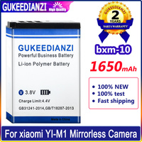 GUKEEDIANZI Battery 1650mAh For Xiaomi YI-M1 Mirrorless Camera Batteries