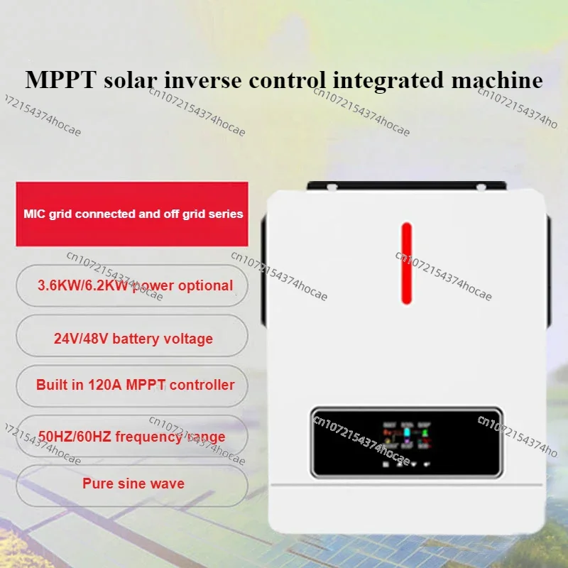 3.6/4.2/6.2 KW Solar Photovoltaic Energy Storage High Frequency and Off-grid Household Inverter Integrated Machine WIFI Module