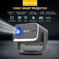 WZATCO P20 PLUS Android 13.0 Smart WiFi 6G 4K Full HD 1080P LCD LED Projector Auto Focus Video Home theater Proyectors with RJ45