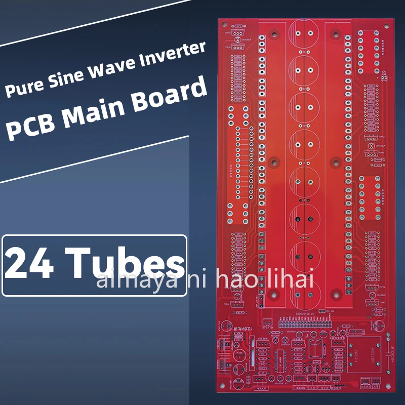 Onduleur sinusoïdale pur, circuit imprimé principal (24 Tubes)