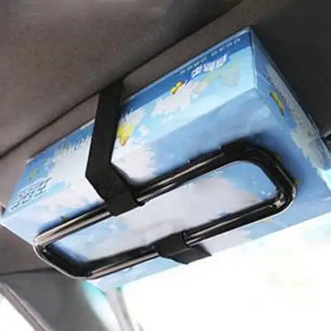 1pc Car Sun Visor Tissue Holder Car Interior Hanging Tissue Box Holder Car Tissue Holder Seat Back Napkin Box Car Accessories 10 best sales w203 interior accessories - №2