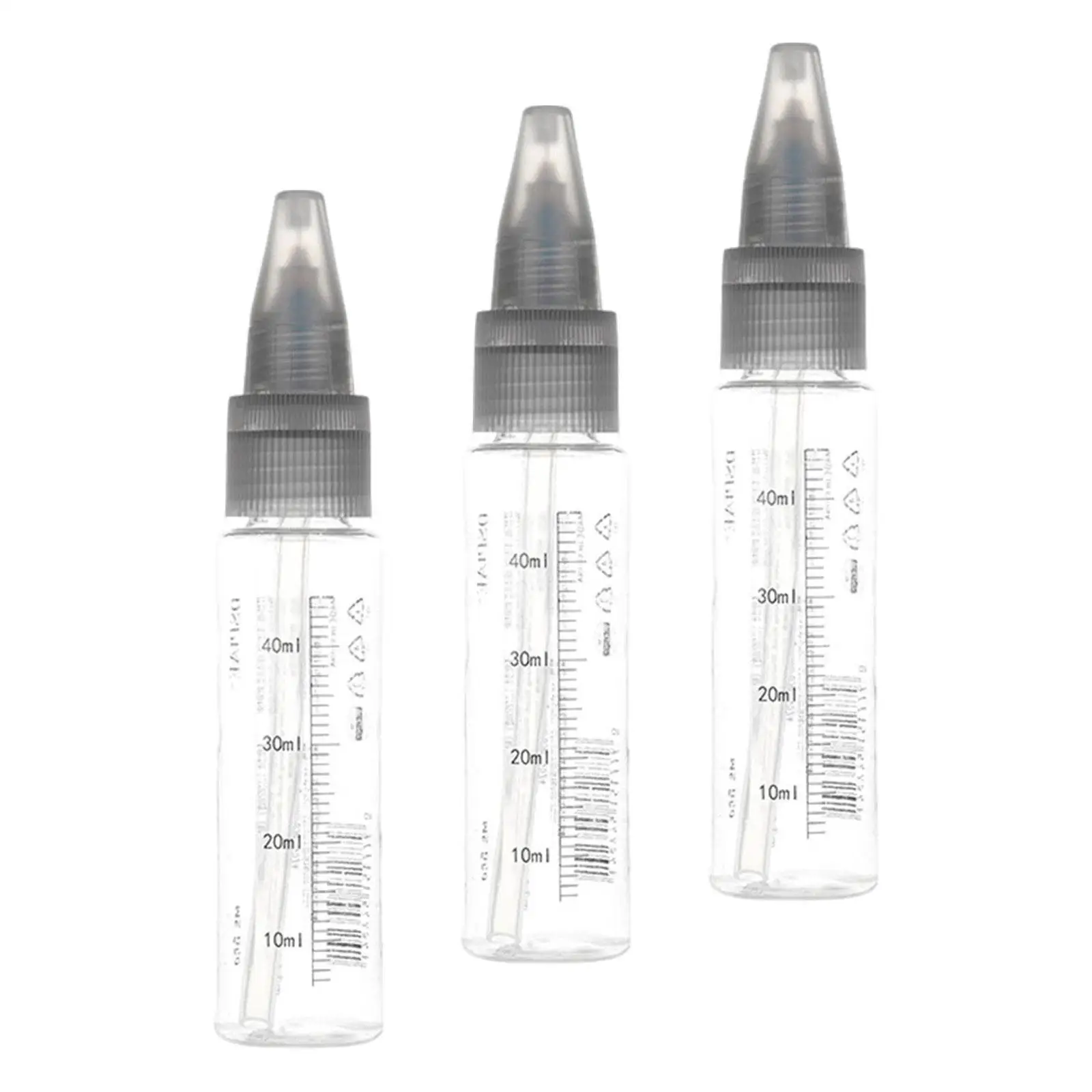 

3x Spray Paint Bottle Sample Bottles Pointed Containers Portable 50ml