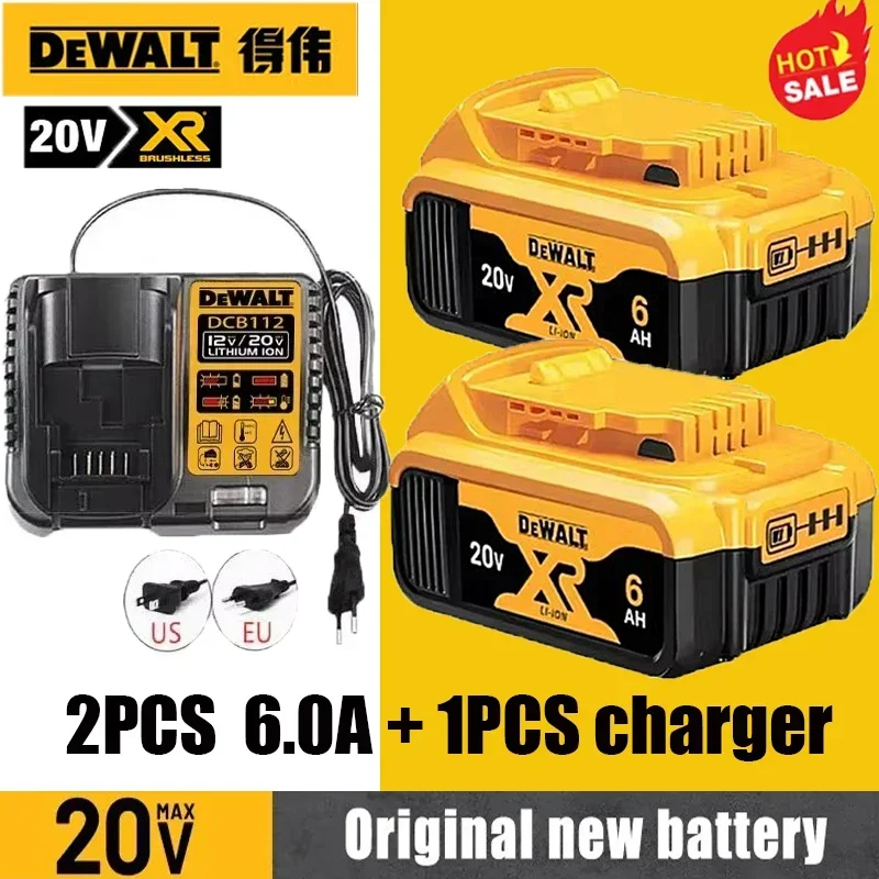 

Dewalt 20V 6.0Ah rechargeable battery, BDC112 charger, original Dewalt 220V DCB206, DCB205, DCB200 tool power battery DCB609