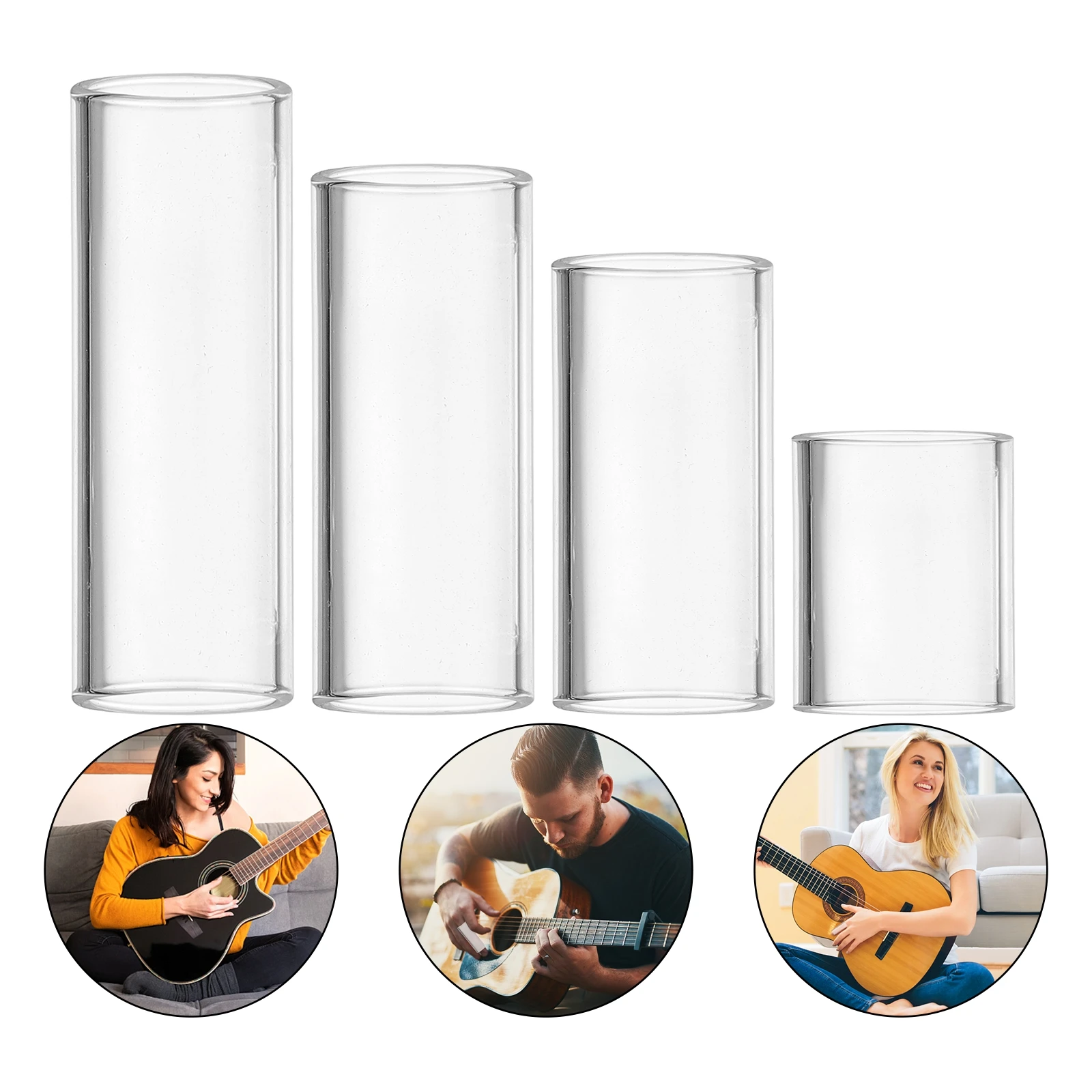 

Slide Finger Cover Accessories Portable Slides Smooth Surface High Quality Gift for Guitar Lovers Bright Sound Guitar Parts