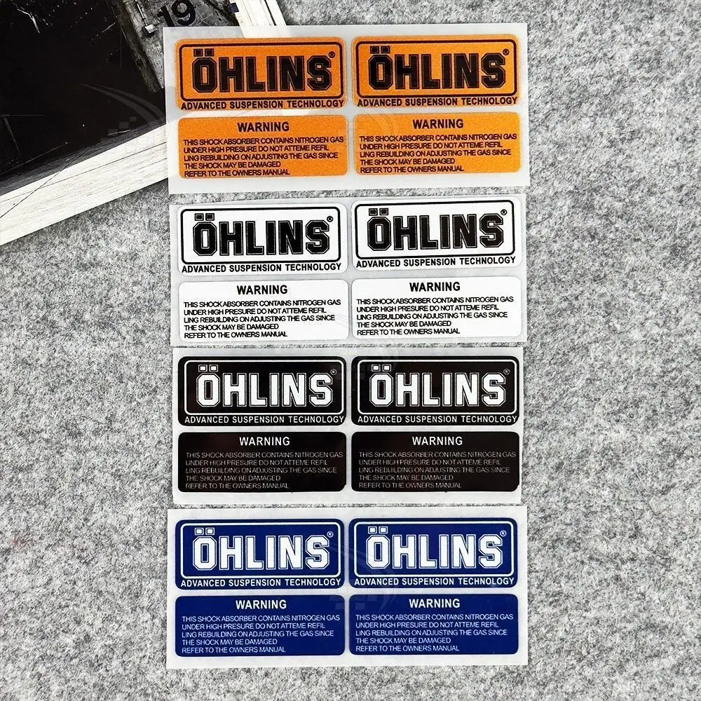 for OHLINS reflective shock absorber stickers, electric scooter modification, decal shock absorbers, scratch-resistant