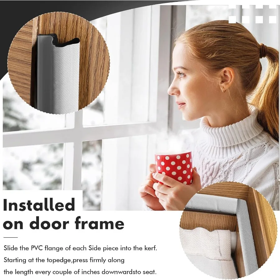شريط الطقس كيرف الرغوي على شكل حرف V لأختام الباب الخارجي والنافذة مانع الفجوة الفعال لأبواب المرآب عازل للصوت وإيني #6