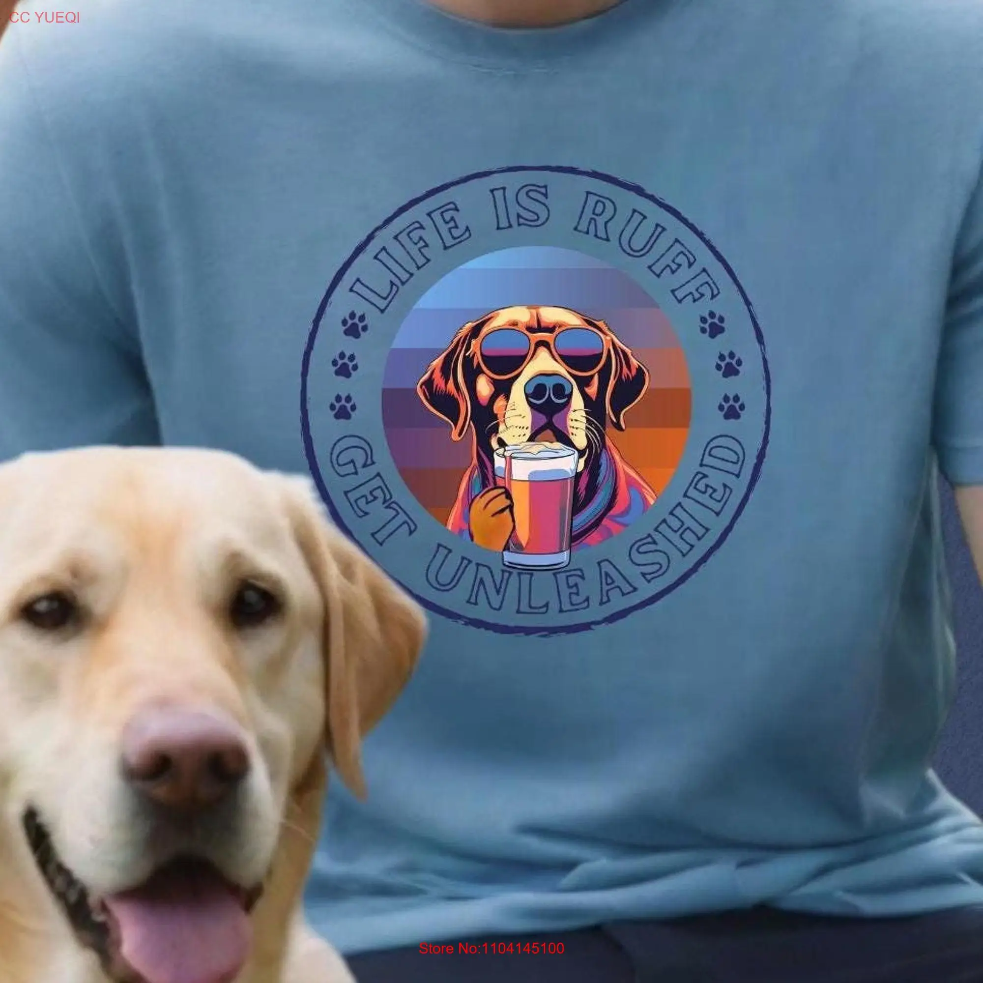 Labrador Beer T Shirt Softstyle Funny Dog For Dad Lover Owner  long or short sleeves