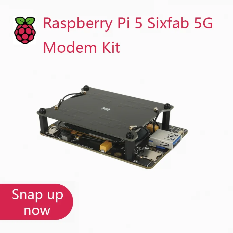 Raspberry Pi 5 Sixfab 5G Modem Kit