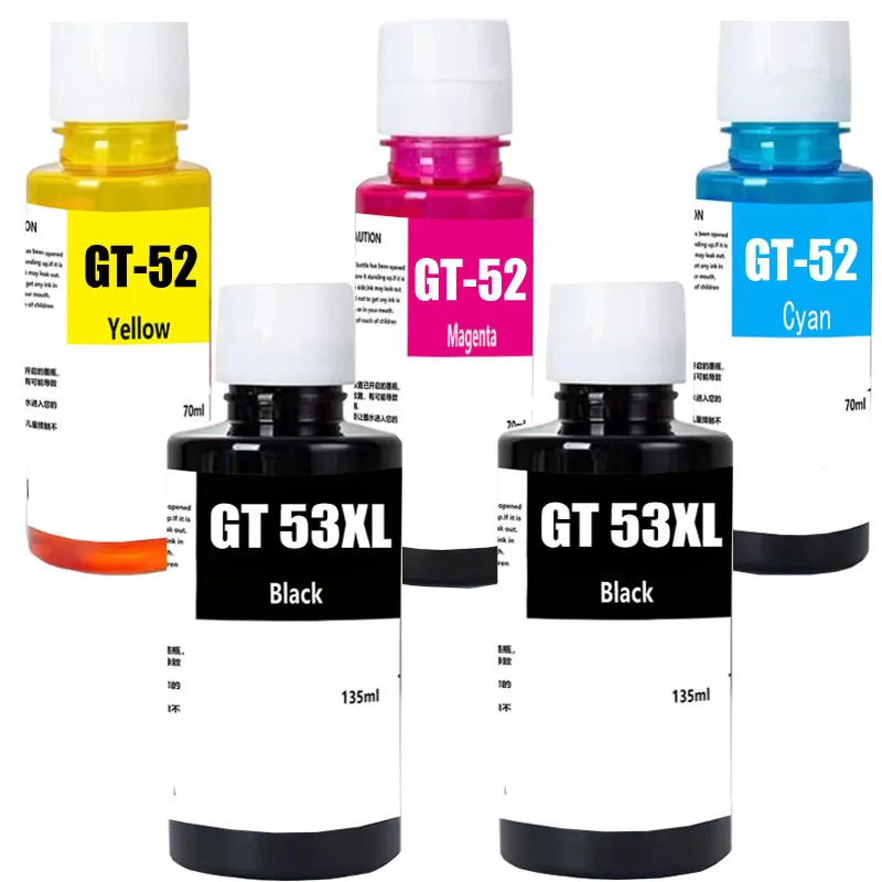 

GT52 GT53 gt53XL ink refill bottles For hp GT5810 5820 5811 5821 5822 118 310 311 315 318 319 410 411 415 416 418 419 printer