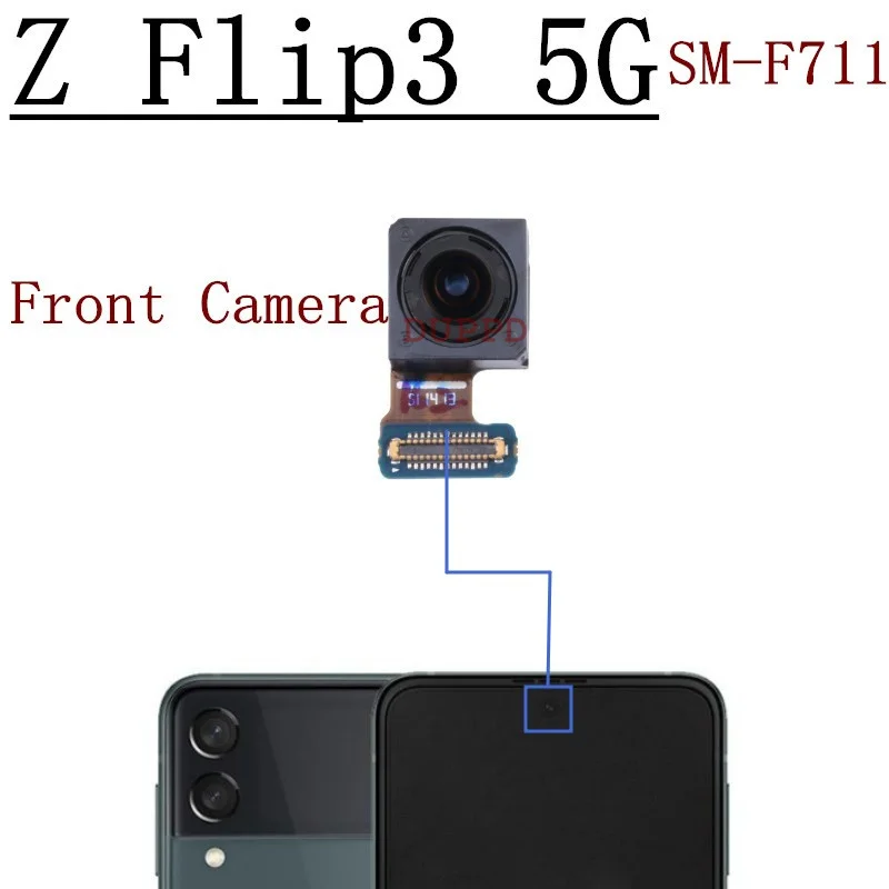 Front Camera Module Flex For Samsung Galaxy Z Fold Fold2 Fold3 Fold4 Fold5 Flip Flip3 Flip4 Flip5 5G  Camera Parts