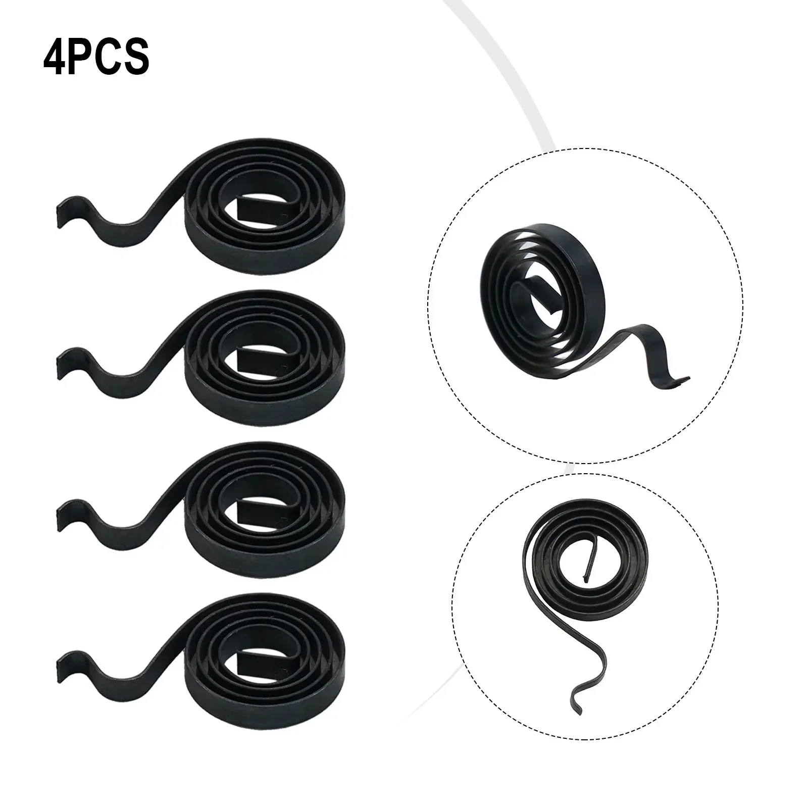 4 Carbon Brush Holder Springs Replacement For GWS 6100 Angle Grinder Metal Parts Compatible With GWS6 100 Tools