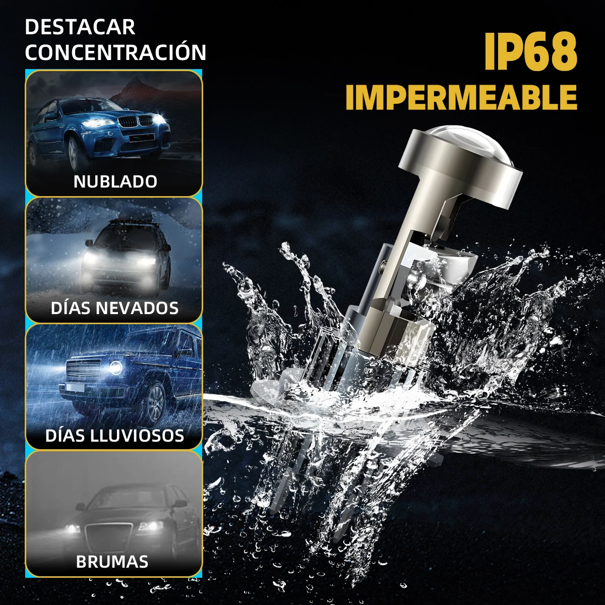 2Pcs H4 H7 LED Laser Lens 1:1  - Laser Led Headlight Projector Lens ulasan dan harga