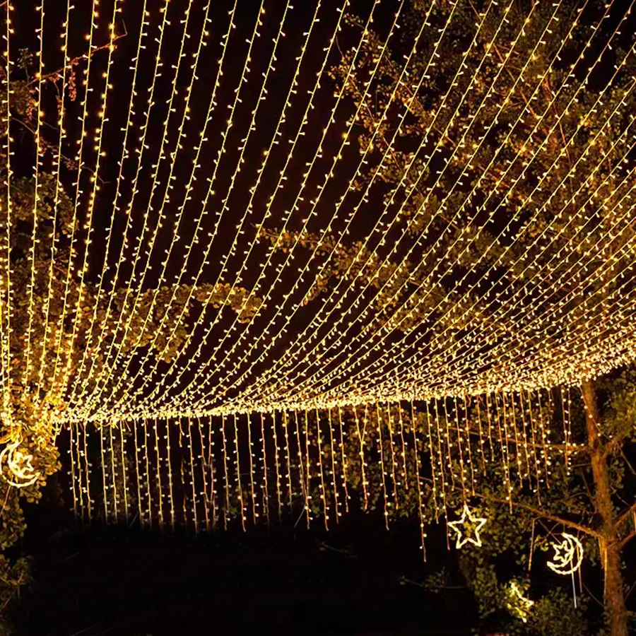 

200M 400M 600M Christmas Lights Outdoor String Lights 8 Modes Fairy Light Christmas String Light for Tree Wedding Party Decor