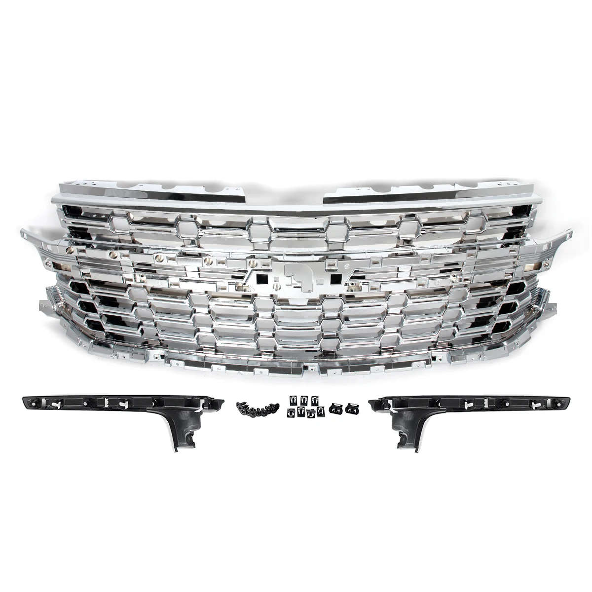 Chrome Front Hood Grille Modified Grill Accessories For Chevrolet Tahoe/Suburban 202-2024 Z71 Front Bumper Grille Upper Grills