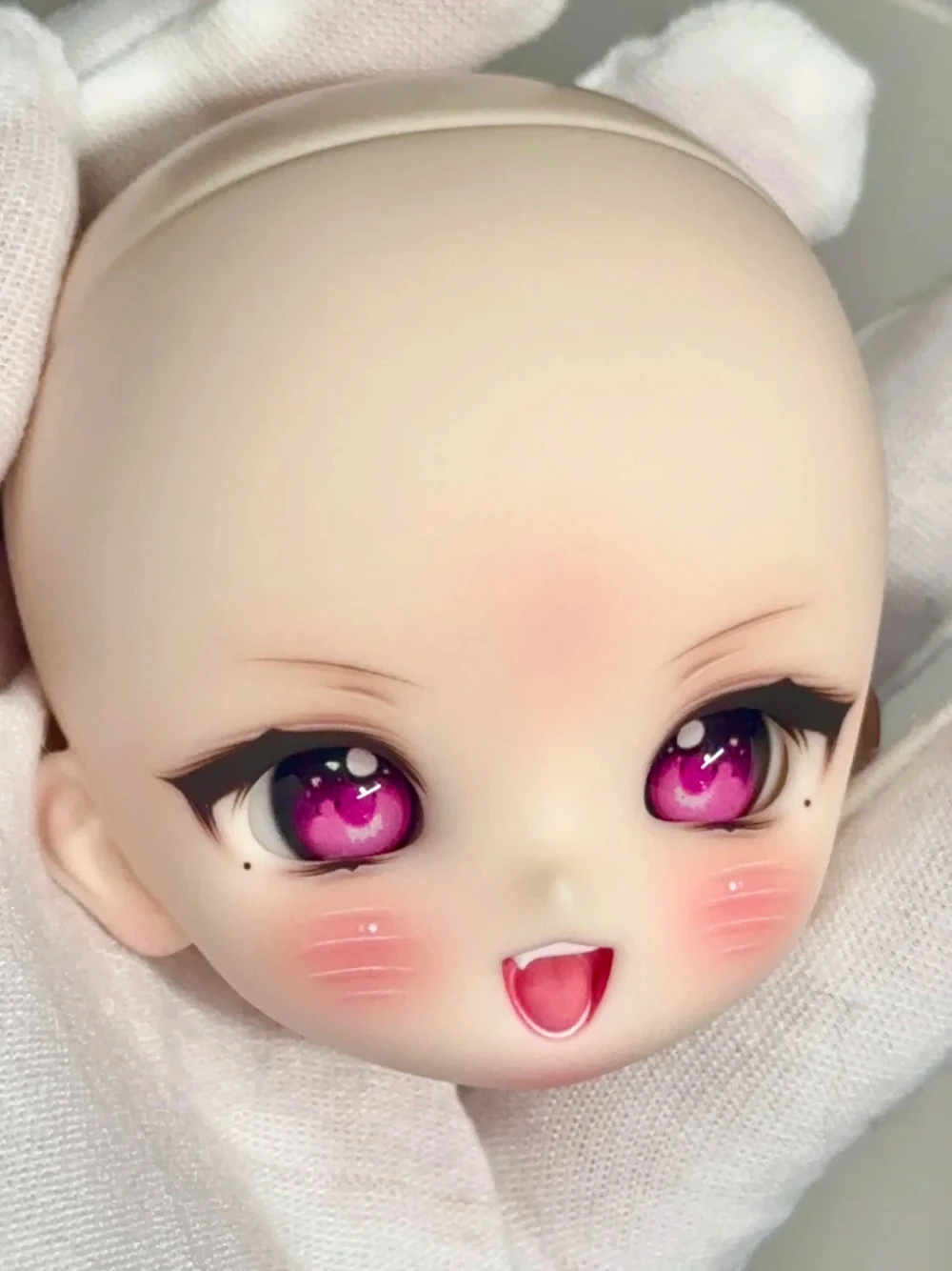 gaoshundoll 1/6 Kitty meow anime face resin  blythe MDD VOLKS DIY makeup practice head for birthday gift fashion mysterybox A