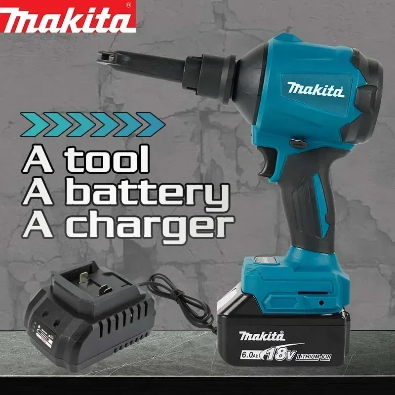 Makita 18V Brushless Cordless Air Blower DAS180Z, Alat Peniup Debu Bertenaga Tinggi (Tanpa Baterai)