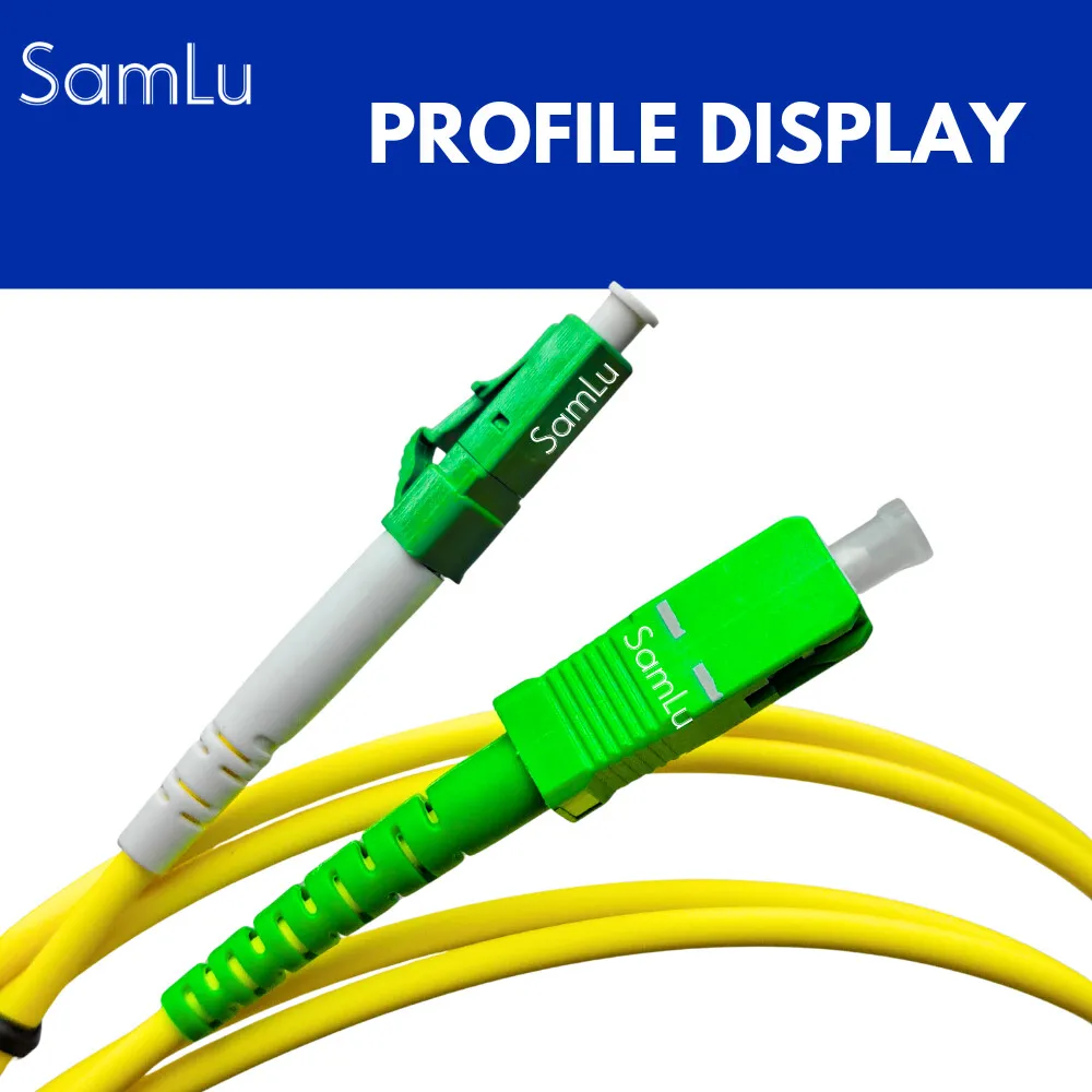 Câble Fiber Optique SC/APC vers LC/APC 2.0mm LSZH G657A1, fil de Fiber optique 1M 2M 3M 5M, cordon de raccordement convertisseur à noyau unique
