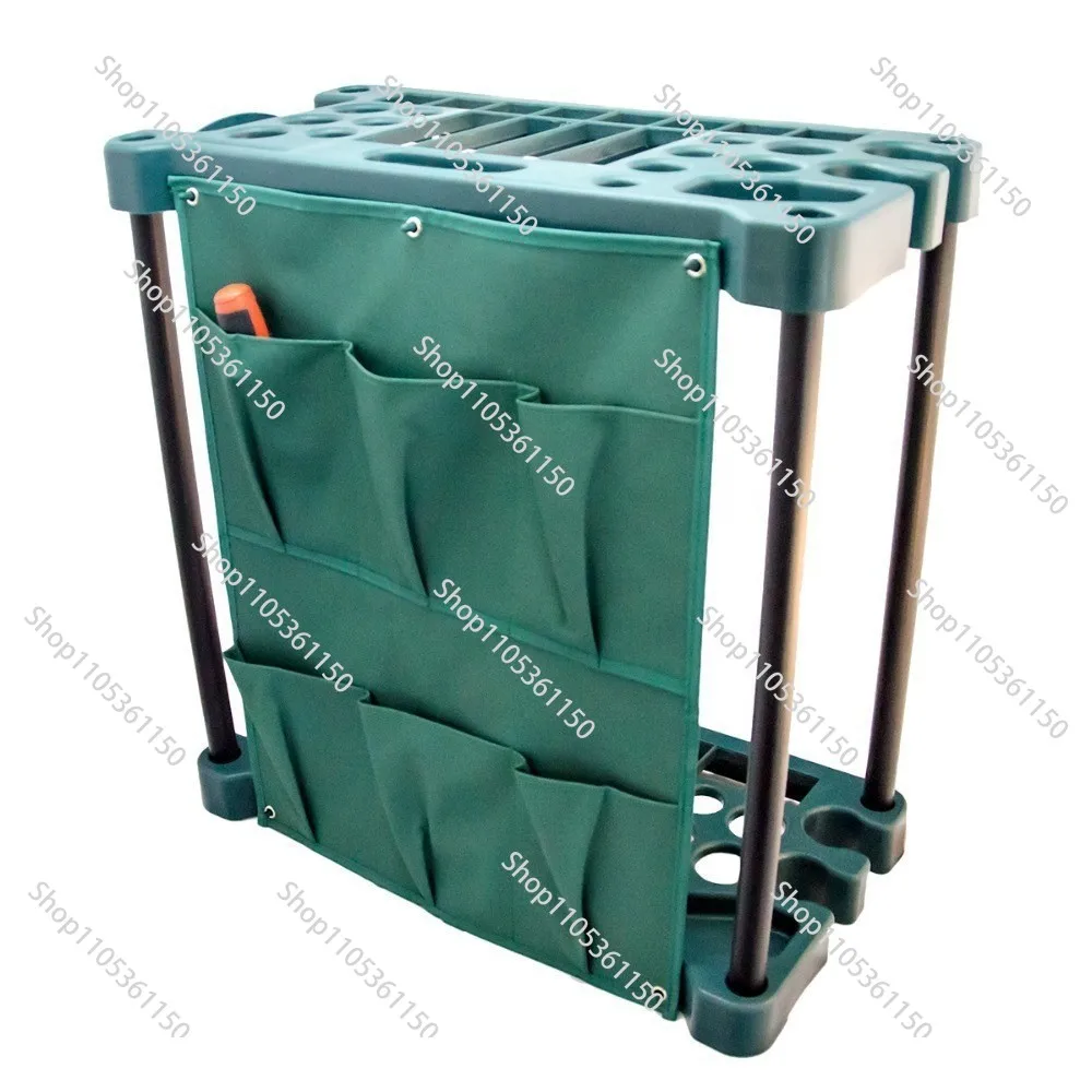 Mop Broom Tool Storage Rack Plug-in Outdoor Garden Garage Floor Organizing Rack Shelf