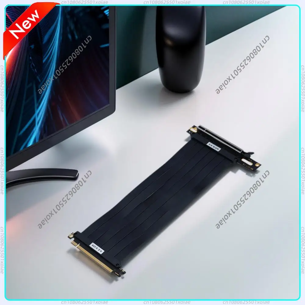 

Высокоскоростная гибкая удлинительная карта PCI-E 3.0 PCI-E 4.0 X16 с защитой от электромагнитных помех, удлинительный кабель PCI Express Gen 3/4, 90/180 градусов, 20-35 см