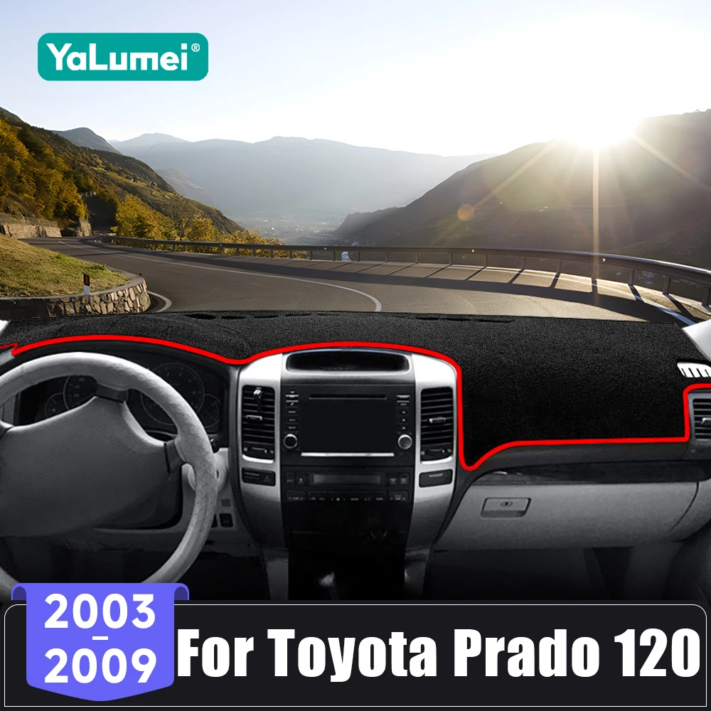 For Toyota Land Cruiser Prado J120 LC120 2003 2004 2005 2006 2007 2008 2009 Car Dashboard Cover Avoid Light Pad Anti-UV Carpets