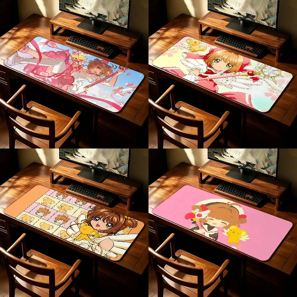Anime-C-cardcaptor-Sakura-S Kawaii Mouse Pad Computer Mat Deskpad Laptop Keyboard Mat Office Large Landscape Mousepad