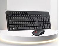Wired Keyboard Mouse Set 113 Keys USB Interface Office mouse and keyboard combo With Multimedia function keys for Home Office