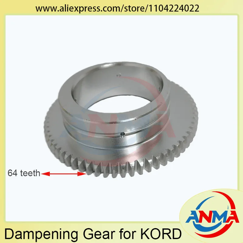 

5 шт., 64 зубца, эксцентриковая алюминиевая шестерня KORD KORD64, запасная часть печатной машины, демпфирующая шестерня