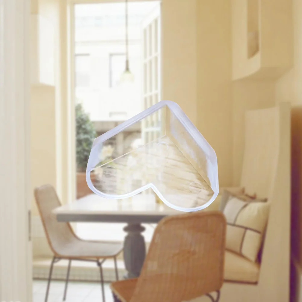 

Heart Shape Baby Corner Guards Clear Table Protectors Safe Non-Toxic Impact Absorbing Adhesive Removable Transparent Bumper