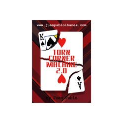 Torn Corner Machine 2.0 (TCM) by Juan Pablo Gimmick Card Magic Close up Magic Tricks For Professional Magicians Street Magic