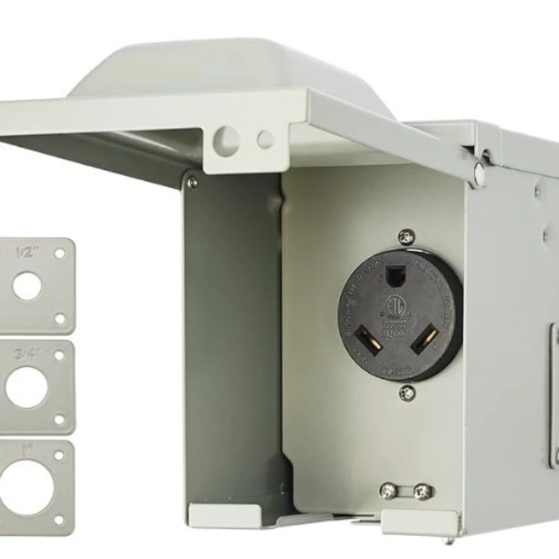 Power socket box Closed lockable weatherproof outdoor electrical