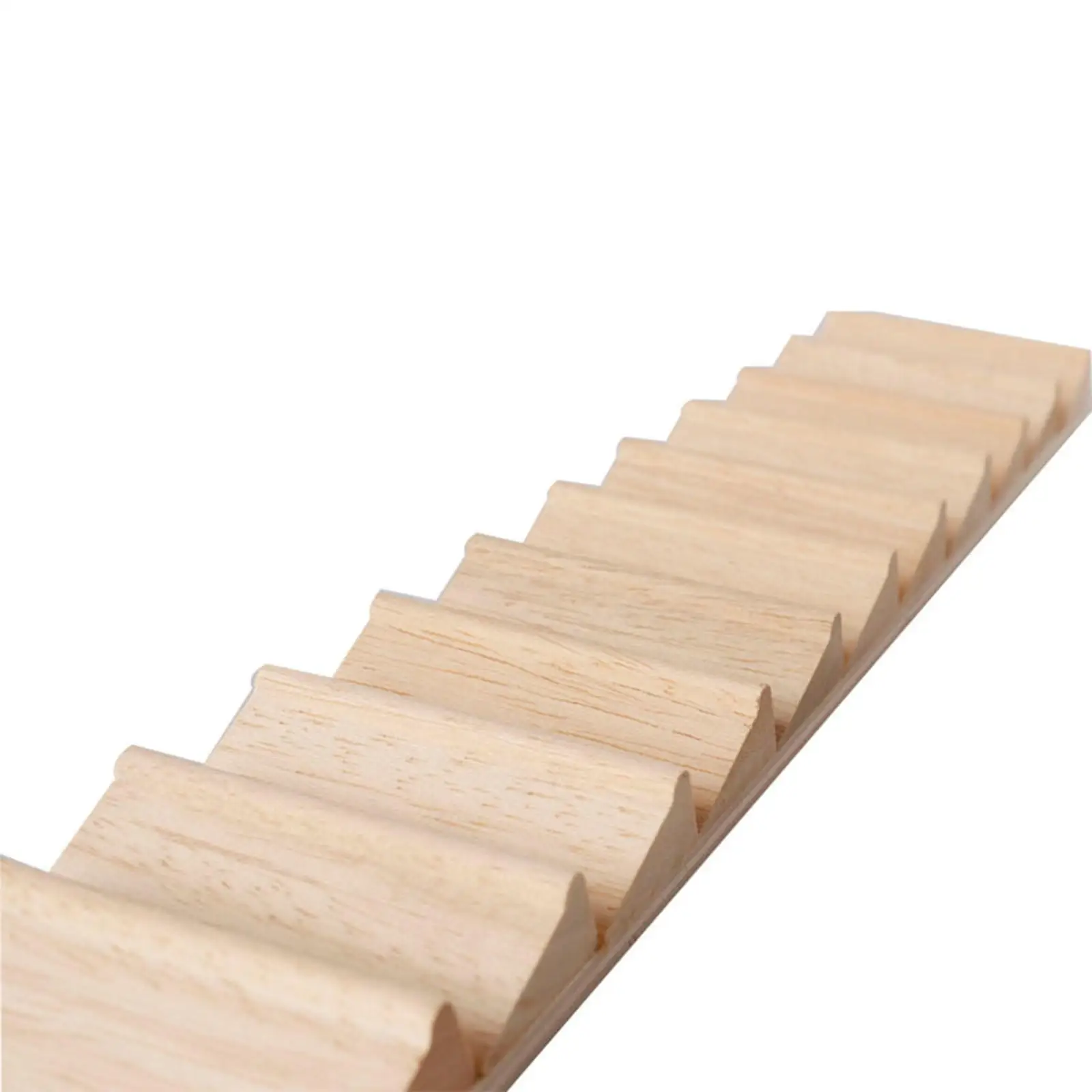 Dollhouse Miniature Stairs 1:12 DIY Mini Wood Staircase Wooden Stringer Steps Model without Handrail for Diorama Accessories