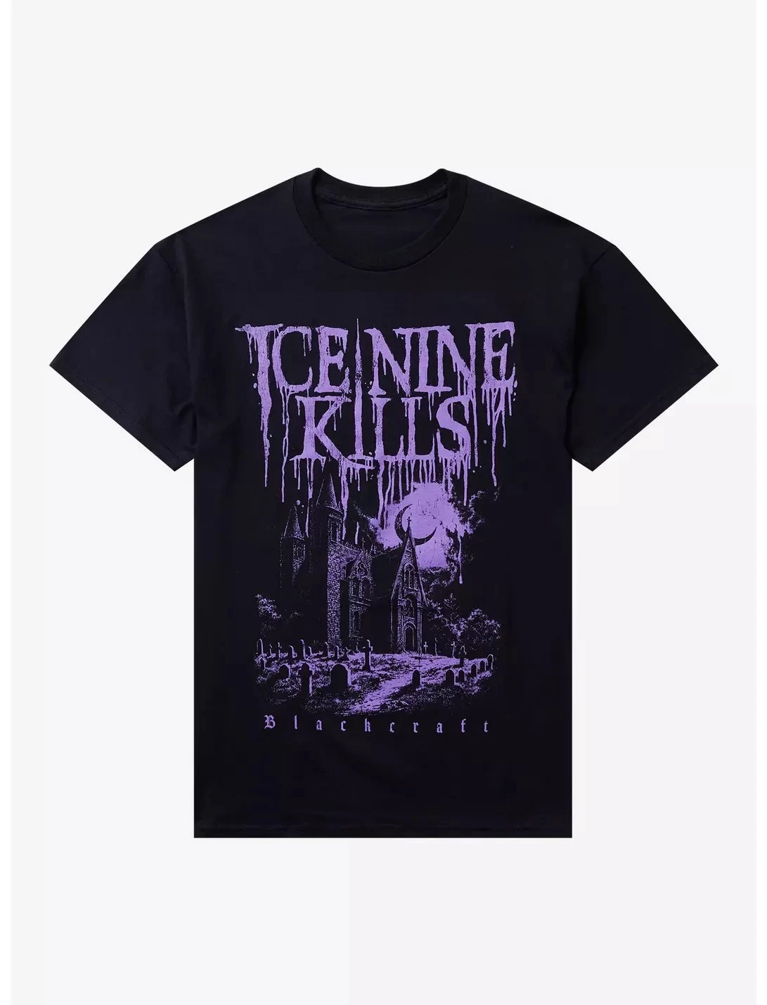 

2025 Ice Nine Kills X BlackCraft Haunted House Stylish Casual High Quality Men Pure Cotton Round-neck Graphic Print T-shirt