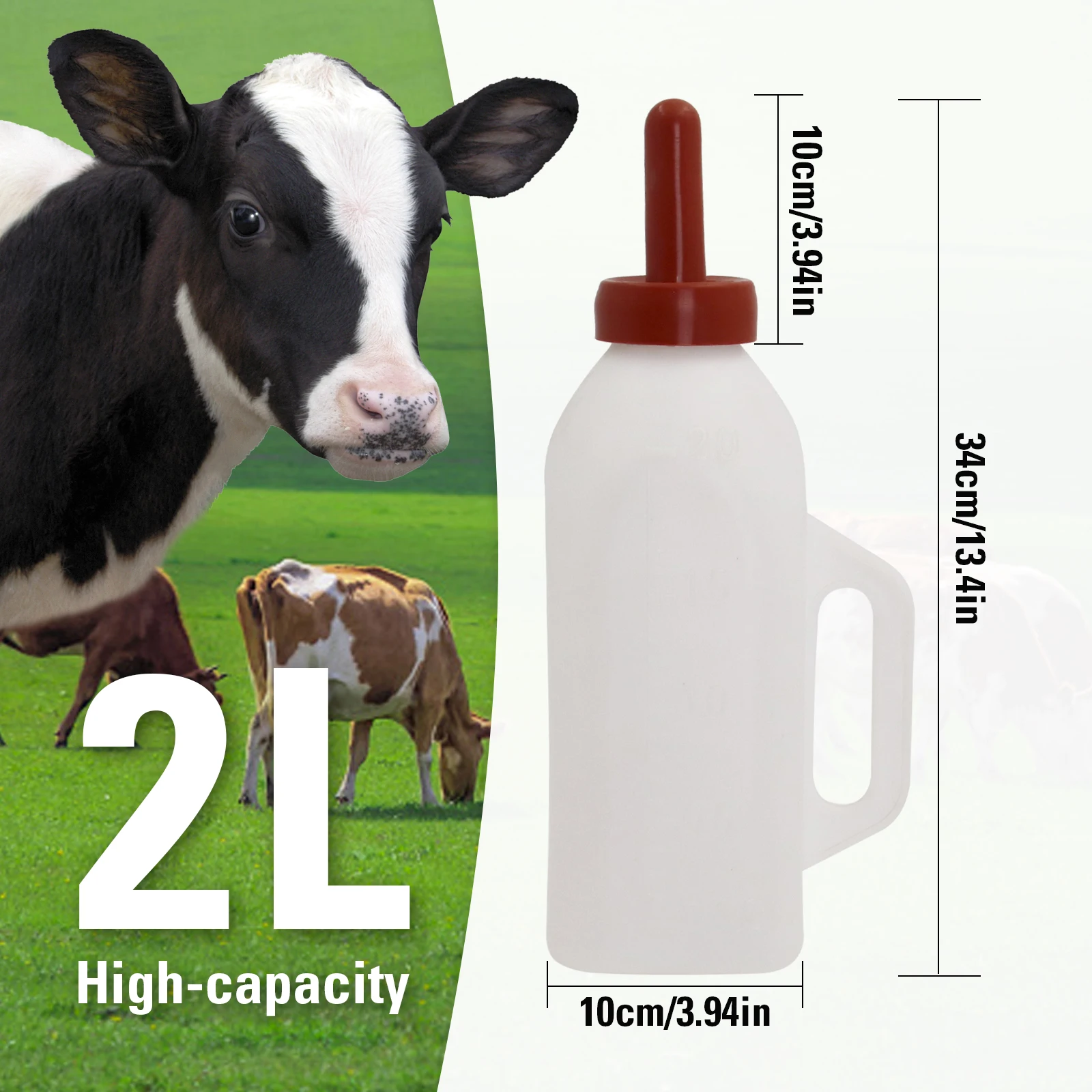 Botol Pemberi Susu Anak Sapi dengan Puting, Tempat Botol Susu Domba, Pengganti Pemberi Susu, Alat Pemberian Makan Ternak, Alat Pemberian Makan Anak Sapi