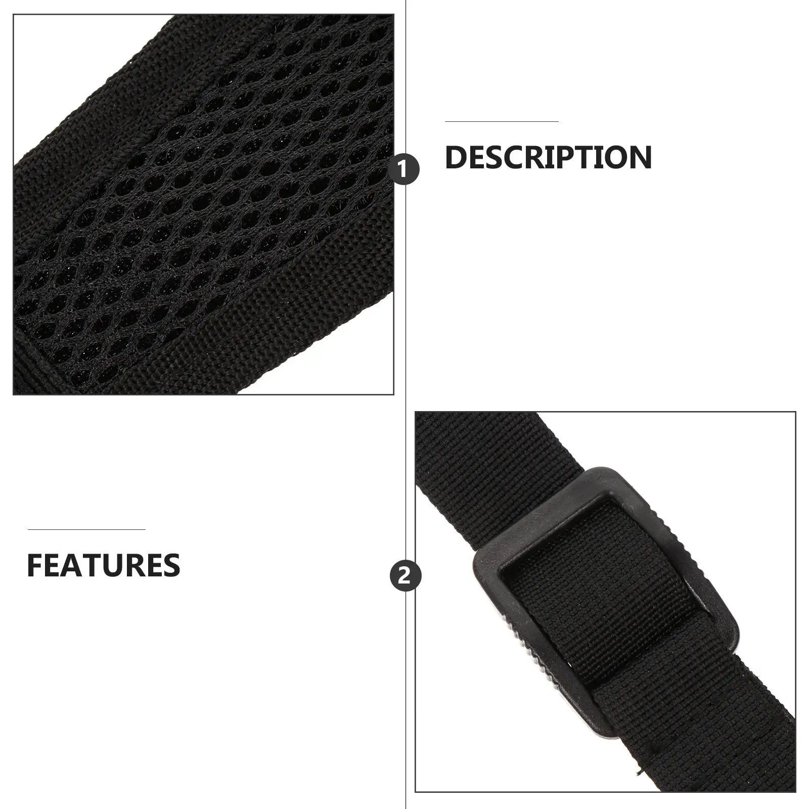 

Saxophone Strap High Elastic Cotton Black Adjustable Widened Universal Sax Belt Comfortable Long Lasting Shoulder Harness
